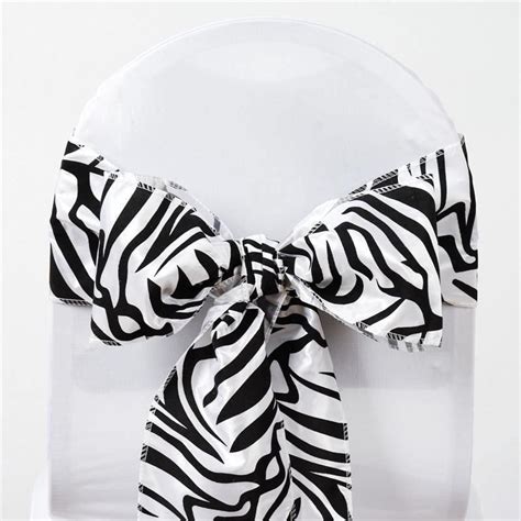 Upgrade Your Event Décor with Stylish Animal Print Chair Sashes